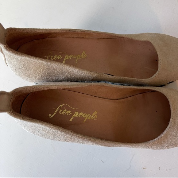 FREE PEOPLE- Charade Espadrille Wedge Suede - Picture 9 of 10